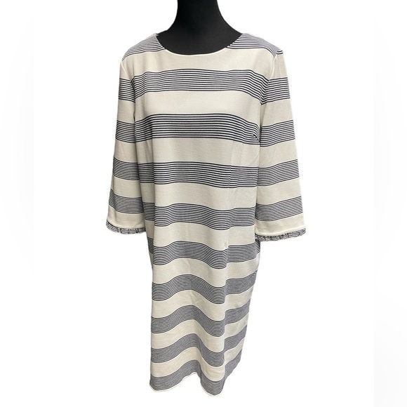 Talbots Ottoman Shift Dress in Navy, Size 16, Nautical Casual Spring Summer - Picture 4 of 8